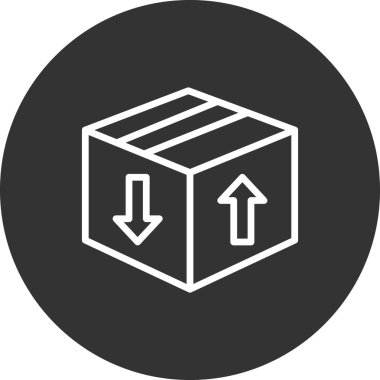 Kutu Simgesinin Vektör illüstrasyonu 