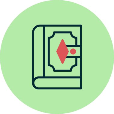 kitap simgesi vektör illüstrasyonu