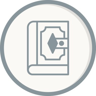 Kitap. Web simgesi basit illüstrasyon