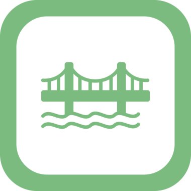 Köprü simgesi vektör illüstrasyonu