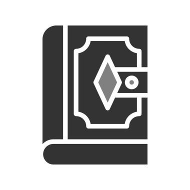 Web ve mobil uygulama tasarımınız için beyaz arkaplanda izole edilmiş kitap simgesi vektörü, dizüstü bilgisayar logosu kavramı