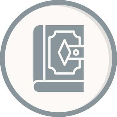 Kitap. Web simgesi basit illüstrasyon