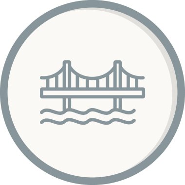 köprü vektör simgesi modern basit tasarım
