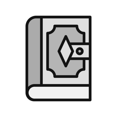 kitap simgesi vektör illüstrasyonu