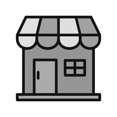 dükkan simgesi vektör illüstrasyonu