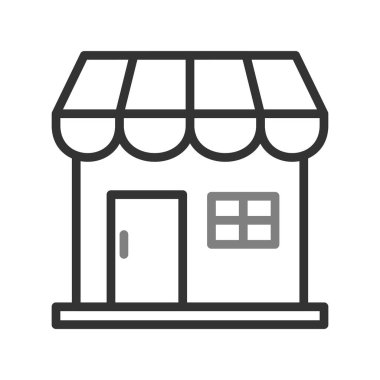 dükkan simgesi vektör illüstrasyonu
