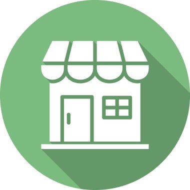 Dükkan. Web simgesi basit illüstrasyon