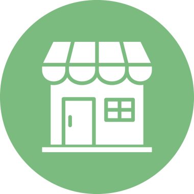 dükkan simgesi vektör illüstrasyonu