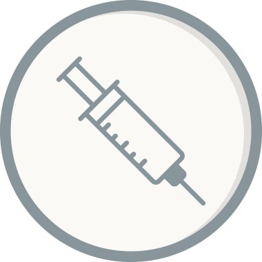 Şırınga. Web simgesi basit illüstrasyon