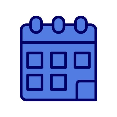 Takvim simgesi vektör illüstrasyonu