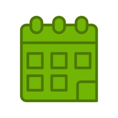 Takvim simgesi vektör illüstrasyonu