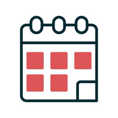 Takvim simgesi vektör illüstrasyonu