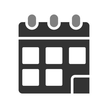 Takvim simgesi vektör illüstrasyonu