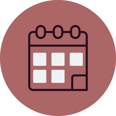 vektör Takvimi Simgesi illüstrasyonu