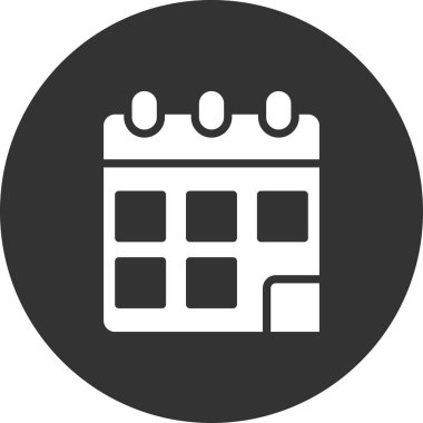 vektör Takvimi Simgesi illüstrasyonu