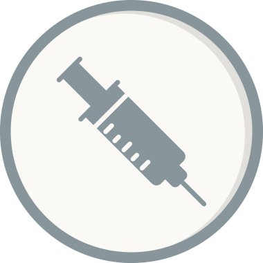 Şırınga. Web simgesi basit illüstrasyon