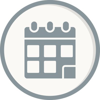 Takvim simgesi vektör illüstrasyonu