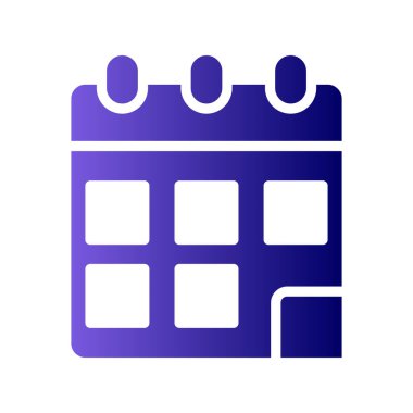 Takvim simgesi vektör illüstrasyonu