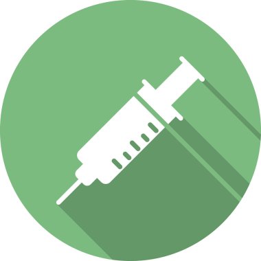 Şırınga. Web simgesi basit illüstrasyon