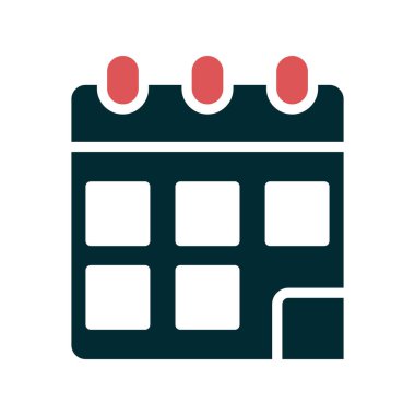 Takvim simgesi vektör illüstrasyonu