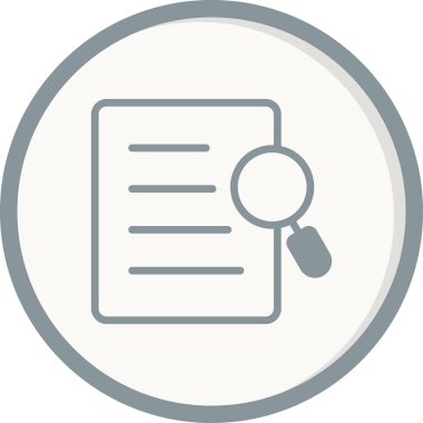 Belge. Web simgesi basit illüstrasyon