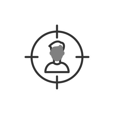 hedef simge vektör illüstrasyonu