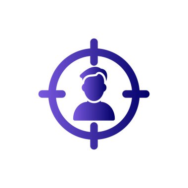 hedef simge vektör illüstrasyonu