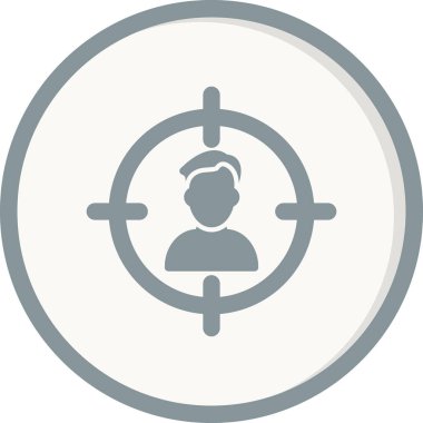 Hedef. Web simgesi basit illüstrasyon