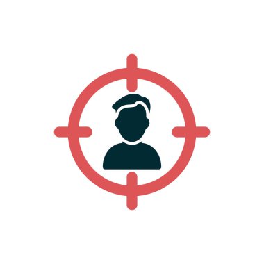 hedef simge vektör illüstrasyonu