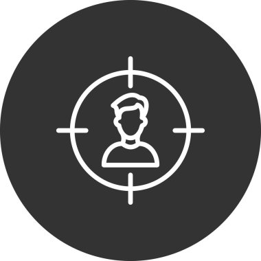 hedef kitleye simge vektör çizim