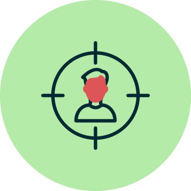 hedef kitleye simge vektör çizim