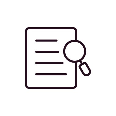 Arama simgesi vektör illüstrasyonu