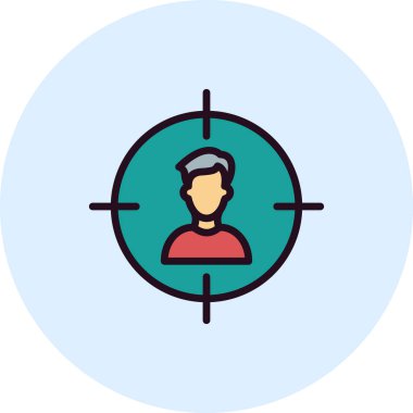 hedef kitleye simge vektör çizim