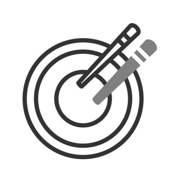 Kase ikonu vektör illüstrasyonunda yemek çubukları, Asya yemekleri 