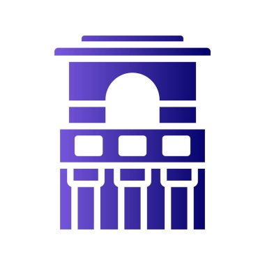 Tulum simgesindeki Fresklerin Tapınağı 'nın vektör çizimi