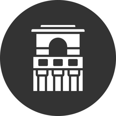 Tulum simgesindeki Fresklerin Tapınağı 'nın vektör çizimi