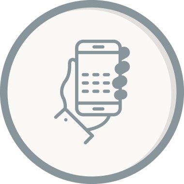 İleti simgesi vektör illüstrasyon tasarımlı akıllı telefon