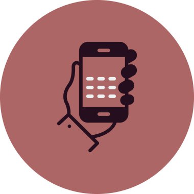 Telefon simgesinin vektör illüstrasyonu