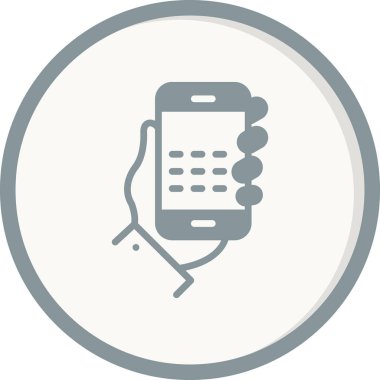 - Telefon. Web simgesi basit illüstrasyon