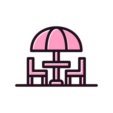 SEO modern Terrace simgesinin vektör çizimi