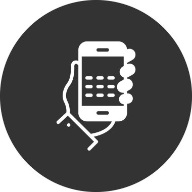 Telefon simgesinin vektör illüstrasyonu