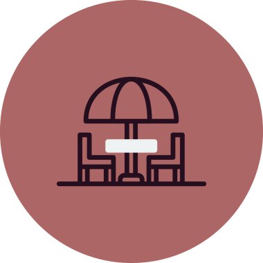 SEO modern Terrace simgesinin vektör çizimi