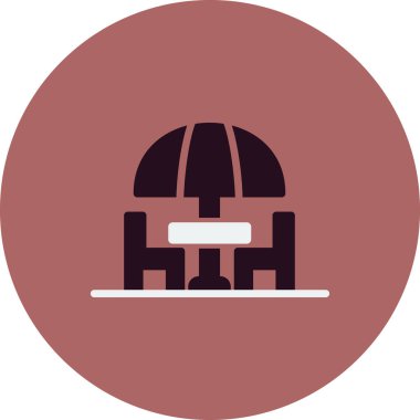 SEO modern Terrace simgesinin vektör çizimi