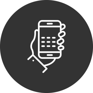 Telefon simgesinin vektör illüstrasyonu