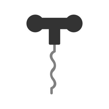 Tirbüşon simgesi vektör tasarımı çizimi