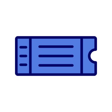 bilet basit simge logosu resimlemesi.