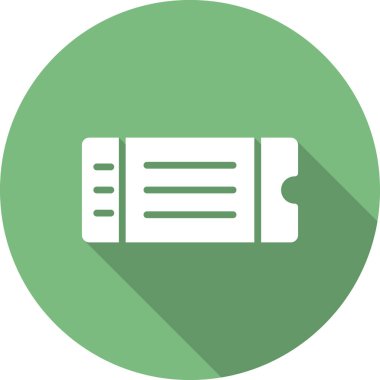 bilet basit simge logosu resimlemesi.