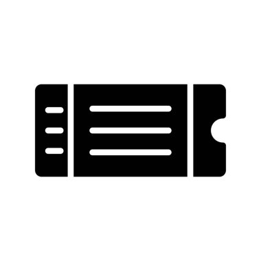 bilet basit simge logosu resimlemesi.