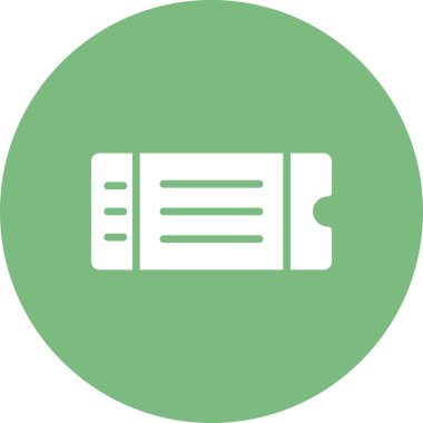 bilet basit simge logosu resimlemesi.