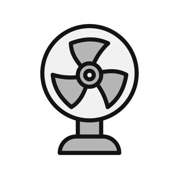 Vector Ilustración Diseño Del Icono Del Ventilador — Vector de stock